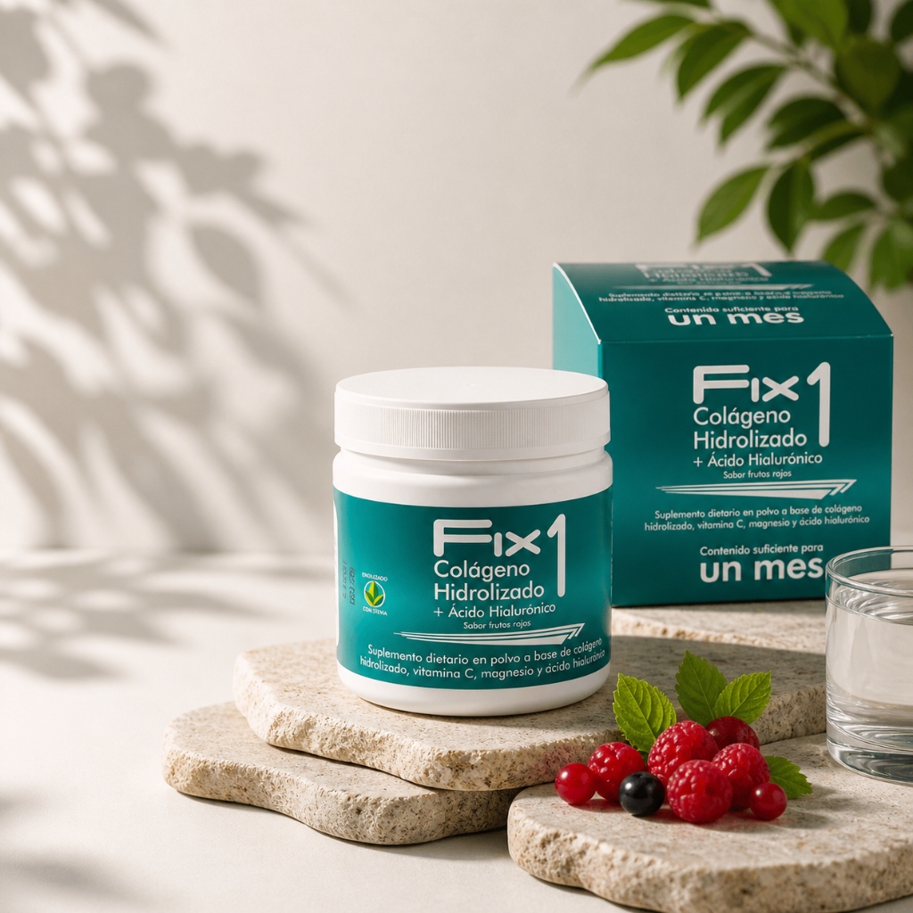 FIX1 Colágeno Hidrolizado - Producto oficial con frutos rojos